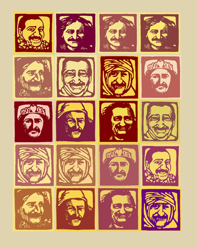 woodcuts of Meher Baba